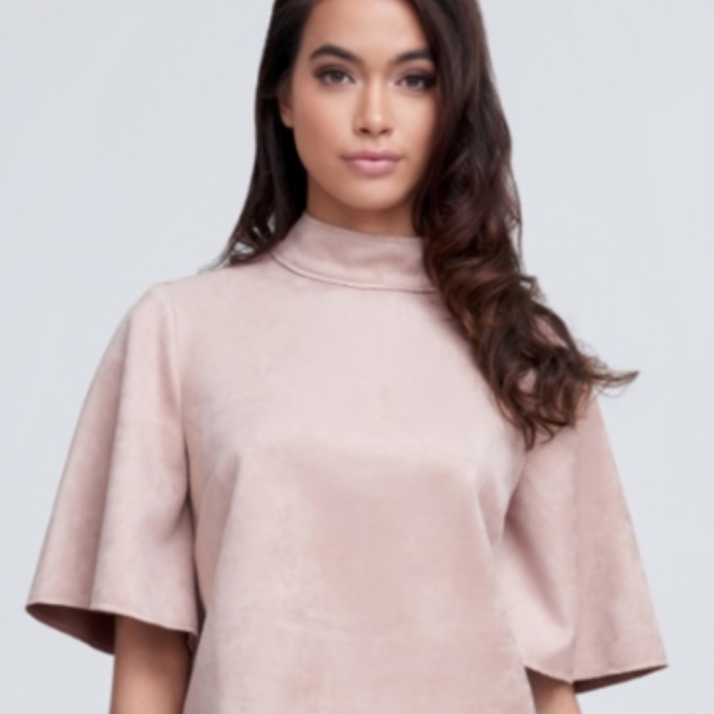 NWT Eva Longoria Suede Crop Top - Medium